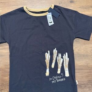 Trendy Kids' Black Tee with Yellow Accents